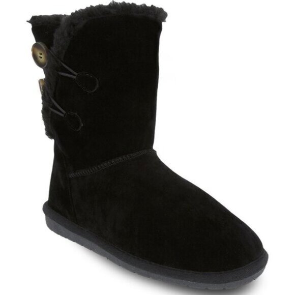 Marty Womens Faux Suede Cold Weather Winter & Snow Boots - Picture 1 of 7